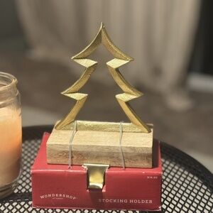WonderShop Christmas Tree Metal Stocking Holder Hanger Discontinued